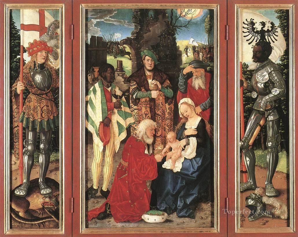 マギの崇拝 ルネッサンスの画家ハンス・バルドゥン油絵